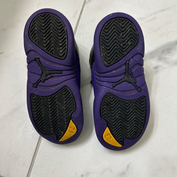 Nike Air Jordan Retro 12 FIELD PURPLE Toddler size 10c - Picture 5 of 6